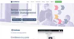 Desktop Screenshot of covidence.org